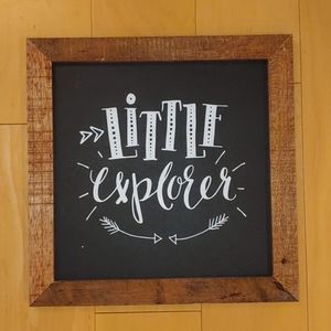 "Little Explorer" Wall Accent